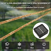 economico Striscie luci ad energia solare-2m 5m 7m Luci a Stringa 40/100/200 LED EL 1 pezzo Luce Calda Luci a Filo di Rame Luci Decorative Creative Vacanza Matrimonio Terrazza Alimentato a energia solare