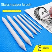 cheap Painting, Drawing &amp; Art Supplies-Blending Smudge Stump Stick Tortillon Sketch Art White Drawing Charcoal Sketching Tool Rice Paper Pen Artist Supplies