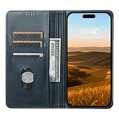 お買い得  iPhone用ケース-iPhone 16、iPhone 15 Pro Max Plus、iPhone 15 Pro Max、14 Plus、13、12、11 Pro Max用の電話ケース、フリップカバー、マグネティックジッパーフルボディ保護TPU PUレザー