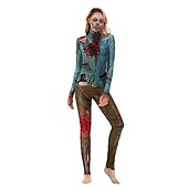cheap Women&#039;s Costumes-Zombie Cosplay Costume Party Costume Adults&#039; Women&#039;s One Piece Performance Party Carnival Masquerade Easy Carnival Costume