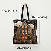 cheap Graphic Print Bags-Women&#039;s Tote Shoulder Bag Canvas Tote Bag Polyester Shopping Daily Print Large Capacity Foldable Lightweight 3D Rainbow
