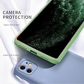 levne Pouzdra pro iPhone-telefon Carcasă Pro iPhone 15 Pro Max Plus iPhone 14 13 12 11 Pro Max Plus X XR XS Zadní kryt Pouzdro z tekutého silikonu Nárazuvzdorné Pevná barva Silikonový gel Silikon