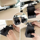 お買い得  車内収納-3-in-1 車用フック: 携帯電話、ヘッドレスト、その他のものをすべて 1 つのホルダーに掛けられます。
