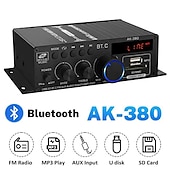 economico Casse-alta qualità 1 set 800w 2 canali bt mini amplificatore di potenza hifi audio stereo amp home car fm