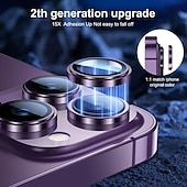 olcso iPhone-képernyővédők-1 készlet Kamera lencsevédő Kompatibilitás Apple iPhone 16 iPhone 15 Pro Max Plus iPhone 15 Pro Max Plus 14 13 12 11 Edzett üveg 9H erősség Anti Bubbles Anti-ujjlenyomat Nagyfelbontású (HD