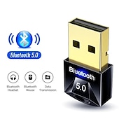 お買い得  パソコン・周辺機器-usb bluetooth 5.0 アダプタドングル pc コンピュータワイヤレスマウスキーボード ps4 aux オーディオ bluetooth 5.0 レシーバートランスミッター