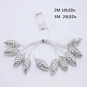 abordables Luces de cadena de fiesta-Luz de cuerda de alambre de cobre 2M 10LEDS lámpara de piña agujas de pino guirnalda de hadas de jardín lámparas de decoración para las fiestas