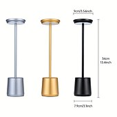 baratos Candeeiros de mesa-Luminária de Mesa Recarregável / Regulável Contemporâneo Moderno Alimentado por bateria de lítio embutida Para Metal