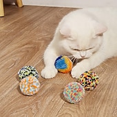 お買い得  犬用おもちゃ-国境を越えた猫のおもちゃ新しいぬいぐるみボール猫の色ポリプロピレン傷つきにくく噛みつきにくい猫ボール猫用品卸売