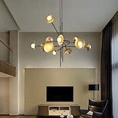 cheap Chandeliers-Modern Chandeliers 3/6/9/12-Light Brass Pendant Lighting Ceiling Light Fixture Fixtures for Dining Room, Kitchen, Living Room, Bedroom 110-240V