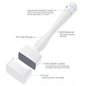 economico Accessori per la cura della pelle-autentico 140 pin drs derma stamp cura della pelle con rullo microneedle a profondità regolabile