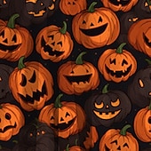 economico Costumi di Halloween per bambine-Halloween ragazze&#039; 3D Pop art Zucca Vestito Manica lunga Stampa 3D Estate Autunno Halloween Per eventi Da mare stile sveglio Informale Bellissimo Bambino 3-12 anni Abito casual Abito linea A Sopra il