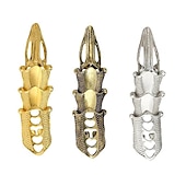 お買い得  アクセサリーとその他-ゴシック パンク スパイク アーマー リング: ヒンジ付きナックル ジョイントで見た目にエッジを加えます。