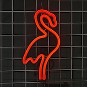 ieftine Lumini Neon LED-semne de neon cu led pentru decor camera fetelor semne de neon lumina de perete lămpi de birou cu baterie funcționare usb lumini de noapte cu piedestal bar roz dormitor petrecere de Crăciun