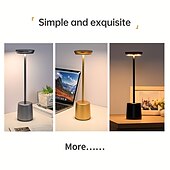 baratos Candeeiros de mesa-Luminária de Mesa Recarregável / Regulável Contemporâneo Moderno Alimentado por bateria de lítio embutida Para Metal