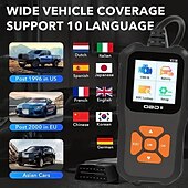 お買い得  OBD-obd2 カースキャナーはカラースクリーンで車両の故障を即座に診断します &amp; 故障コードリーダー
