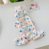 Недорогие Дождевик-Собаки Коты Дождевик Дождевая куртка для туризма и прогулок Мода Симпатичные Стиль На каждый день Зима Водонепроницаемость Влажная чистка на открытом воздухе На каждый день Одежда для собак for