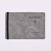 cheap Card Holders &amp; Cases-Leather Passport Cover RFID Elastic Band Travel Credit ID Card Waterproof Passport Holder Men Women Wallet Document Organizer