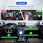 abordables adaptadores carplay-Carlinkit CPC200-U2W Mini2 No aparece la pantalla (salida por APP) 1 Din iOS Carplay inalámbrico Conecte y Utilice para Universal Magotan