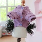 Недорогие Платья-Собаки Коты Платья Для вечеринки Веселая Дышащий Мягкий Влажная чистка Удобный на открытом воздухе Хэллоуин На каждый день Одежда для собак for