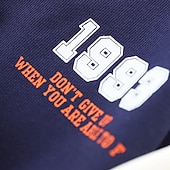 billiga Jackor och rockar för pojkar-barn pojkar ytterkläder basebolljackor ytterkläder färg block bokstav långärmad fickkappa skolsport mode streetwear grön höst vinter 7-13 år