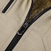 cheap Men&#039;s Jackets &amp; Coats-Men&#039;s Bomber Jacket Lightweight Jacket Summer Jacket Work Jacket Sports Climbing Windproof Warm Patchwork Fall Solid Color Stand Collar Cotton Black Army Green Red Blue Khaki Jacket