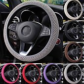 ieftine Husă Volan-1 buc. capac de volan cu fir de gheata usor universal 38 cm, rezistent la uzura, antiderapant, accesorii pentru modificarea masinii, accesorii auto fara inel interior