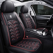 baratos Capas para bancos de automóveis-Almofada de carro starfire capa de assento de couro integral universal de quatro estações cobertura de assento completa cobertura de assento de automóvel de alta qualidade especial capa de assento