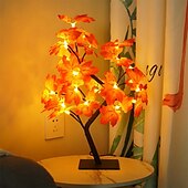 economico Striscie luci USB-Lampada Albero Di Halloween Lampada Foglia D&#039;acero Lampada Da Tavolo Decorativa Di Halloween Alimentatore Usb