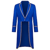 cheap Outerwear-Retro Vintage Punk &amp; Gothic Medieval Coat Cosplay Costume Masquerade Ren Faire Prince Nobleman Swallowtail Men&#039;s Royal Steampunk Halloween Stage Masquerade Adults&#039; Coat