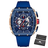 olcso Quartz órák-MINI FOCUS Quartz Sport Óra Férfiaknak Kronográf Lumineszcens Naptár Katonai Férfi Órák Felső Márka Luxus Szilikon Szalag Vízálló Apák Napjára