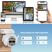 お買い得  屋内IPネットワークカメラ-4mp スピードドーム自動追跡 ptz カメラスマートホーム屋外ワイヤレス wifi カメラ監視モニター