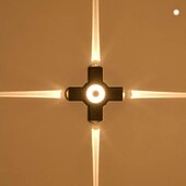 economico applique da esterno-Lampada da parete per esterni impermeabile IP65 a 2/3/4 teste, luce bianca calda 3000K, lampada da parete a croce nera moderna in alluminio ispessito, adatta per pareti esterne, corridoi, balconi, cancelli, esterni, AC85-265V