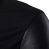 billige cardigangenser for menn-Herre Cardigan Genser Riflet Strikke Normal Strikket عادي Opprett krage Oppvarminger Moderne Moderne Dagligdagstøy Ut på byen Klær Høst Vinter Svart S M L
