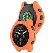 baratos Capa Smartwatch-Caixa de relógio Compatível com Garmin Fenix 7 Pro / Fenix 7S Pro / Fenix 7X Pro / Epix Pro 51mm / Epix Pro 42mm Áspero Á Prova-de-Pó Cobertura Completa do Pára-choques TPU Assista Cobertura