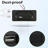 abordables Cargadores para coche-Starfire, 1 Uds., enchufe de cargador usb dual 3.1a para motocicleta, camión, barco, adaptador de corriente para coche, toma de corriente