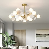 ieftine Design Sputnik-candelabru sputnik modern acrilic pandantiv 8/10/12 cap plafoniere creative corpuri de iluminat, pentru restaurant living dormitor cafenea art deco 110-240v