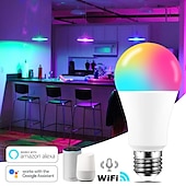 お買い得  家庭用器具-15 ワット wifi スマート電球 e27 LED rgb ランプ alexa/google ホームで動作 85-265v rgbwhite 調光可能なタイマー機能カラー電球