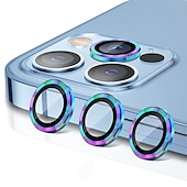 olcso iPhone-képernyővédők-1 készlet Kamera lencsevédő Kompatibilitás Apple iPhone 16 iPhone 15 Pro Max Plus iPhone 14 13 12 11 Pro Max Mini SE X XR XS Max 8 7 Plus Edzett üveg 9H erősség Anti-ujjlenyomat Nagyfelbontású (HD