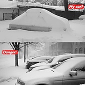 お買い得  車用クリーニング用品-加熱された車の冬フロントガラス電気雪とノンスクラッチアイススクレーパー12ボルト氷を溶かすための加熱された雪スクレーパー