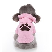 preiswerte Kapuzenpullover-Hund Katze Kapuzensweatshirt Mode Niedlich Warm Atmungsaktiv Weich Waschbar Bequem Outdoor Alltagstauglich Hundebekleidung for Bichon Frise Zwergspitz Baby Haustier Papillon Klein