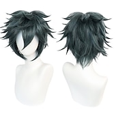 olcso Party Parókák-rövid fekete férfi cosplay paróka karneváli karácsonyi jelmez partira