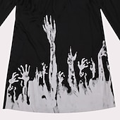 levne Chlapecké halloweenské kostýmy-Děti Chlapecké předvečer Všech svatých Pláštěnka Svrchní oděvy Barevné bloky Dlouhý rukáv Kabát Výkon Módní Černá Podzim Zima 7-13 let