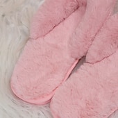 olcso Női papucsok és strandpapucsok-női fuzzy flip-flop papucs – hangulatos műszőrme plüss lapos szandál a beltéri kényelemért