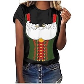 billige T-skjorter-Oktoberfest øl bayerske T-skjorte Animé 3D Graphic Til Dame Voksne Oktoberfest øl Maskerade 3D-utskrift Fritid / hverdag