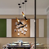 tanie Światła wiszące-lampa wisząca led 2 światła unikalny metal nowoczesny dom wiejski przewód regulowane lampy wiszące wyspa kuchenna oświetlenie jadalni sypialnia przedpokój nad zlewem 110-240v