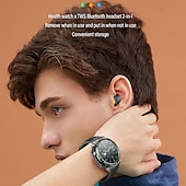 cheap Smartwatch-Headset Smart Watch TWS Two In One Wireless Bluetooth Dual Headset Call Health Blood Pressure Sport Music Smartwatch
