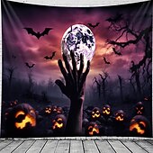 Halloween Decorations Skull Hanging Tapestry Wall Art Large Tapestry Mural Decor Photograph Backdrop Blanket Curtain Home Bedroom Living Room Decoration 66