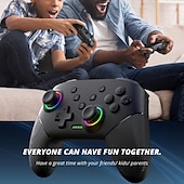 levne Videohry-bezdrátový ovladač pro konzoli Nintendo Switch oled pro gamepad s 600mah dobíjecí baterií programovatelnou funkcí turbo
