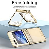 cheap Samsung Cases-Phone Case For Samsung Galaxy Z Flip 6 Z Flip 5 Z Flip 4 Z Flip 3 Back Cover Plating Full Body Protective Anti-Scratch PC